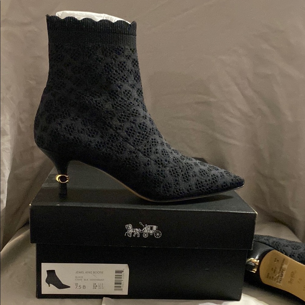 Coach Black Ankle Boots